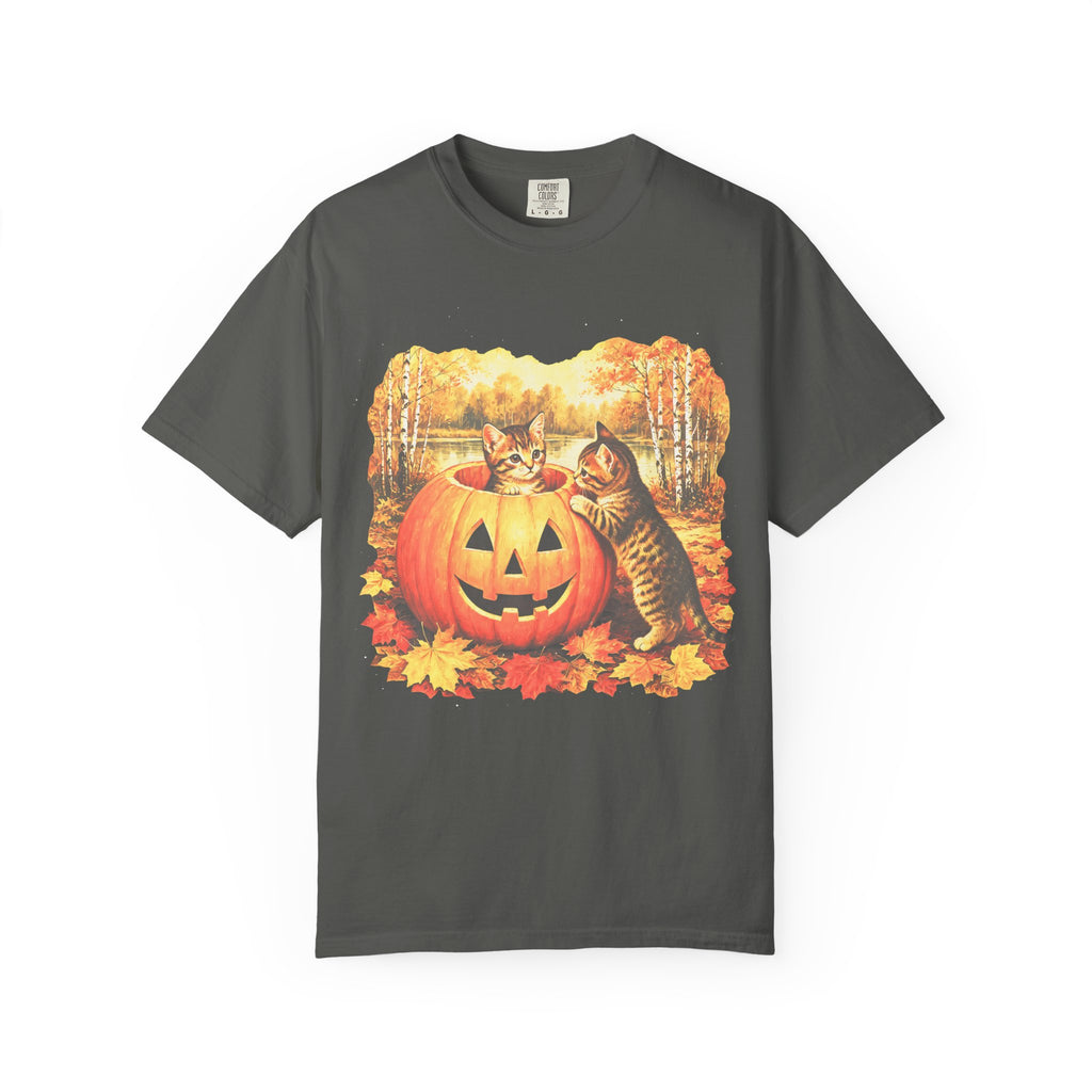 Halloween Kittens Classic Tee | Autumn Pumpkin | Cat Gift