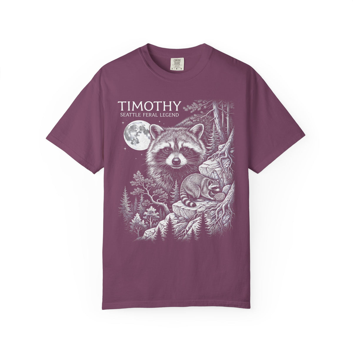 Timothy Seattle Feral Legend Classic Tee | Raccoon Art