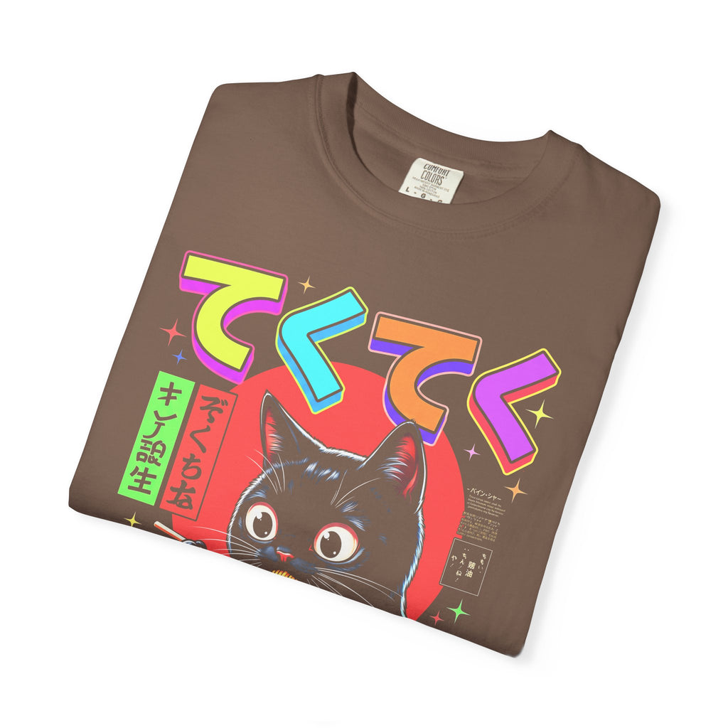 Cute Black Cat Ramen Classic Tee | Japanese Food | Retro Gift
