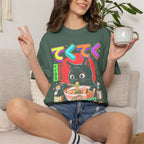 Cute Black Cat Ramen Classic Tee | Japanese Food | Retro Gift