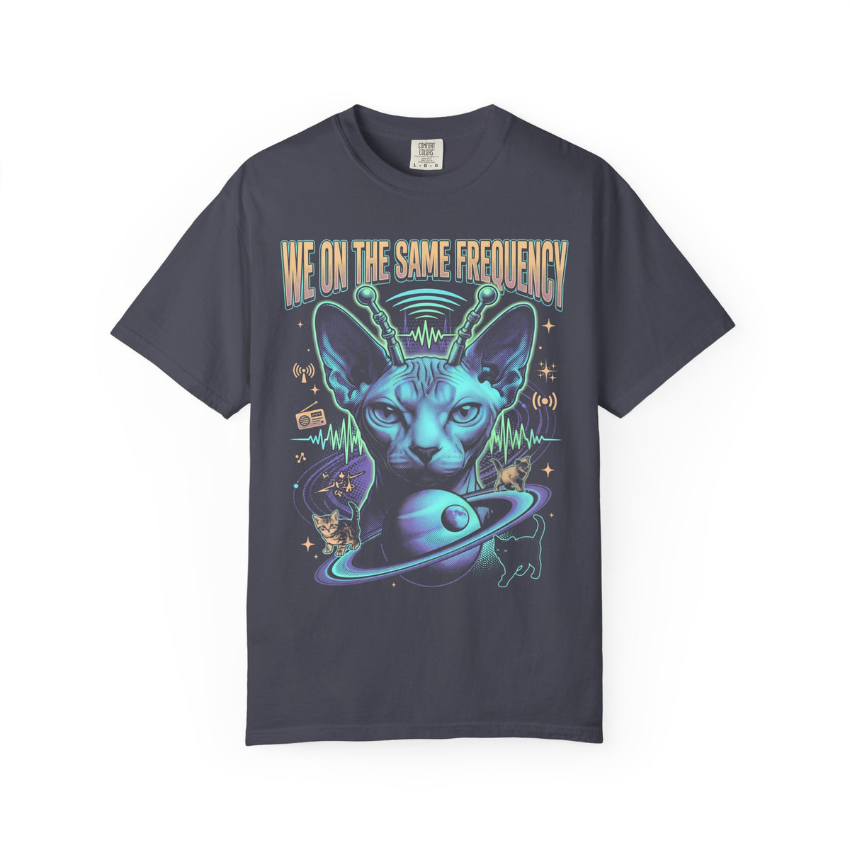 Smudge The Cat Classic Tee | Confused Meme | Occult Art