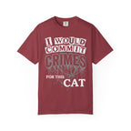 I Would Commit Crimes For This Cat Classic Tee | Gothic Pet Lover