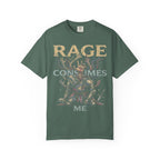 RAGE CONSUMES ME Classic Tee | Kneeling Knight | Dark Fantasy