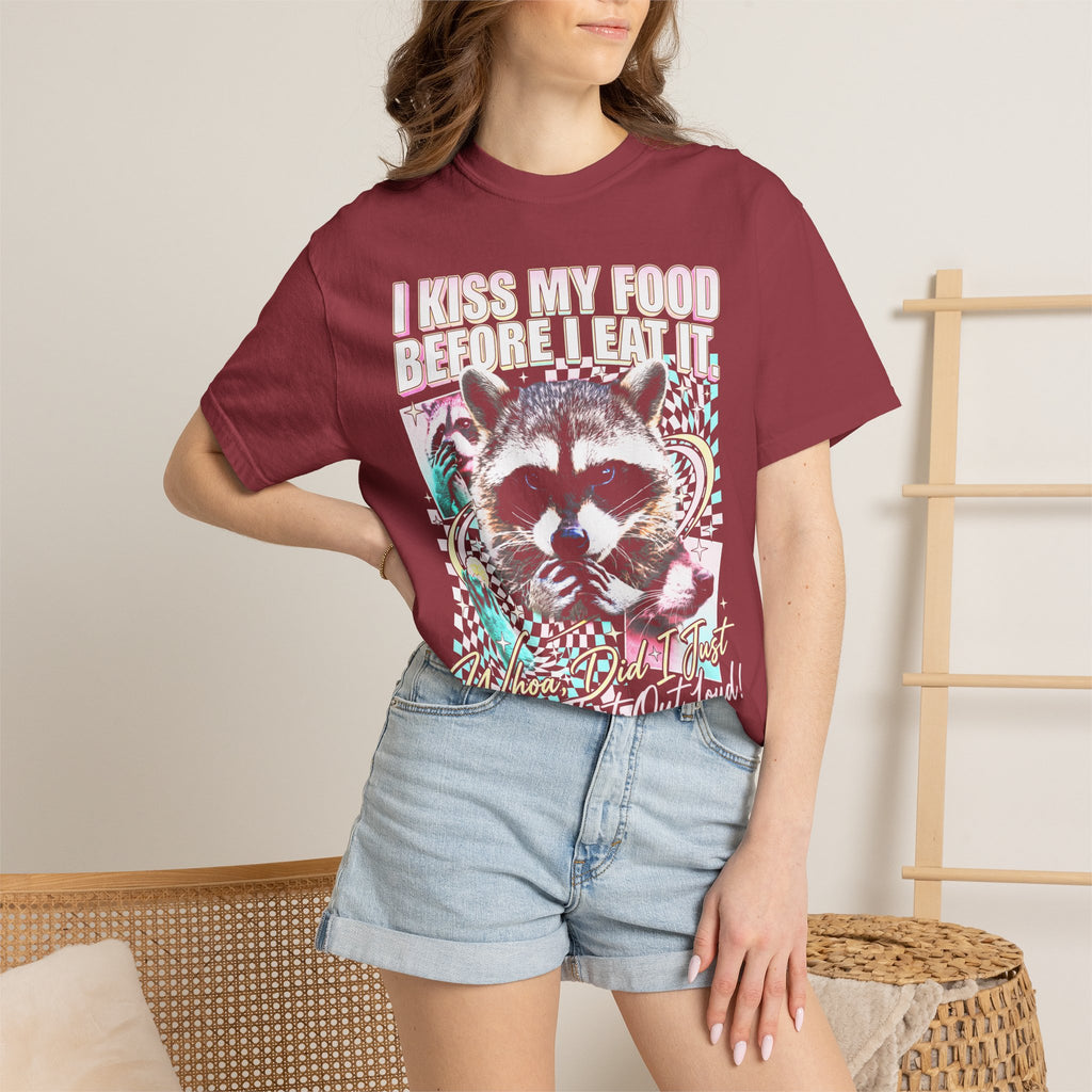 I Kiss My Food Before I Eat It Classic Tee | Raccoon Meme