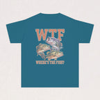WTF (Where's The Fish?) Youth Fishing Kids Tee