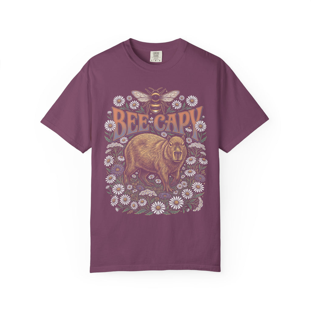 Bee Capy Classic Tee | Capybara Bumblebee | Floral Nature