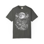 Halloween Haunted House Classic Tee | Spooky Black Cat Moon