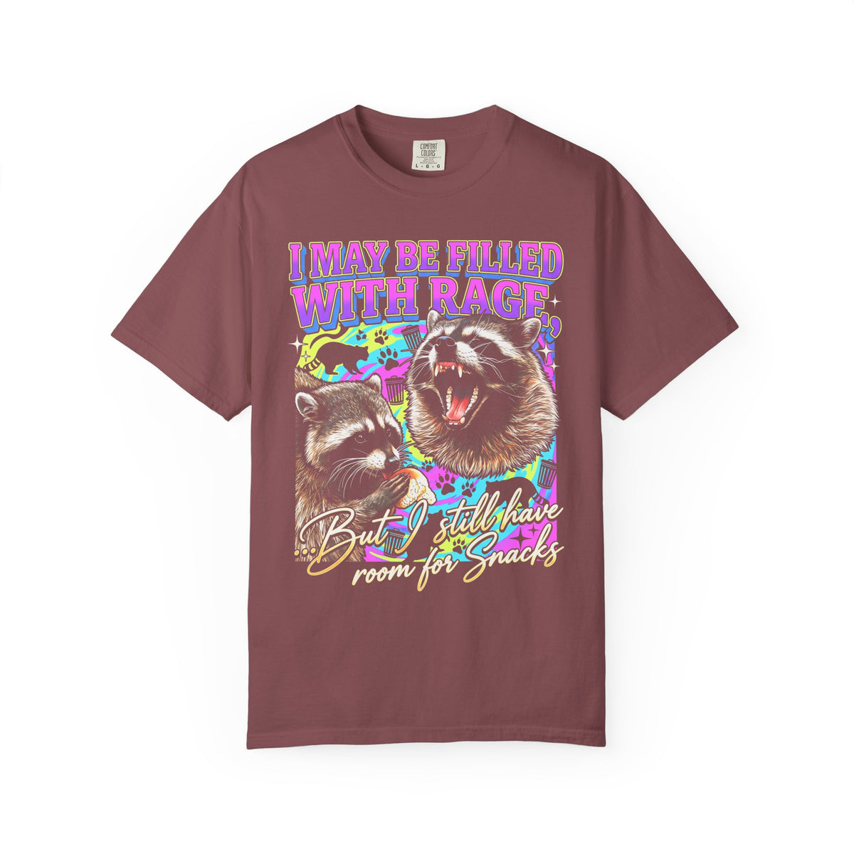 I May Be Filled With Rage Classic Tee | Raccoon Meme Gift