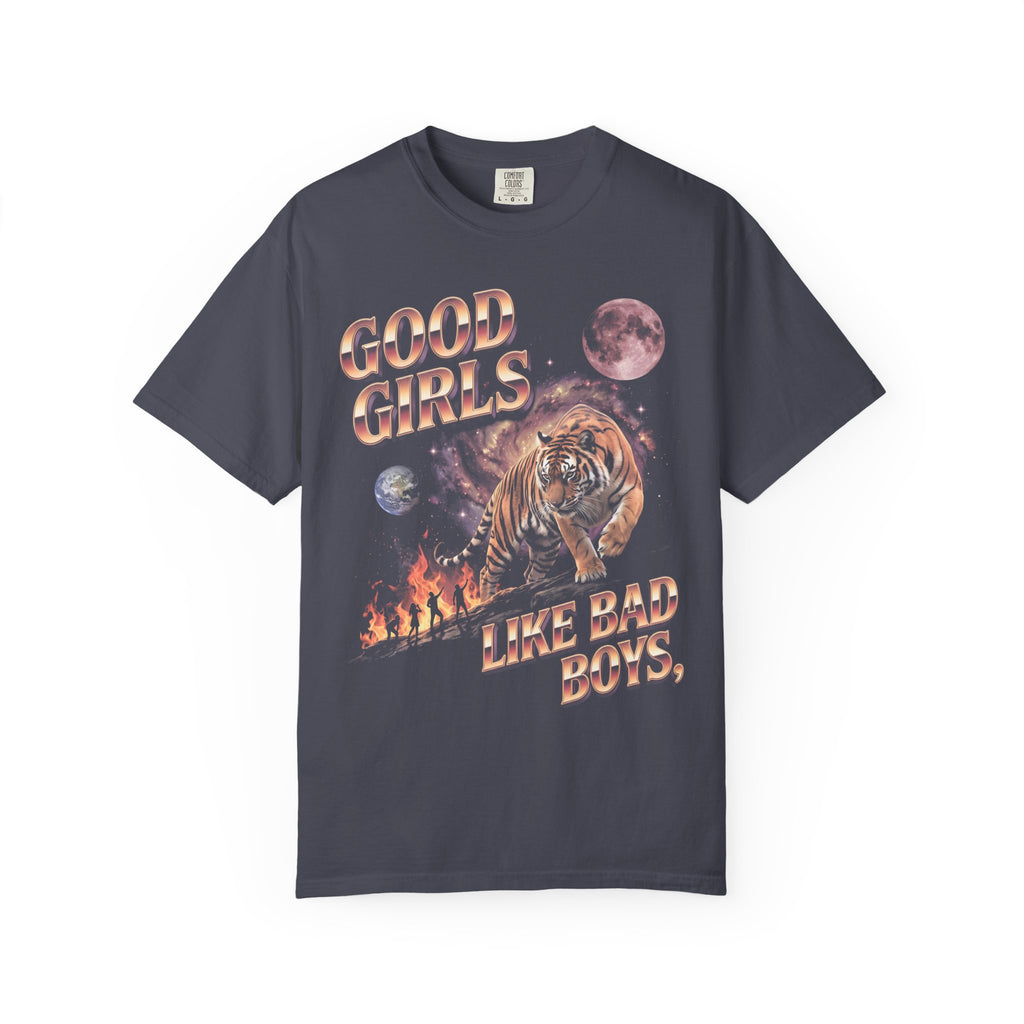 Good Girls Like Bad Boys Classic Tee | 80s Chrome Tiger