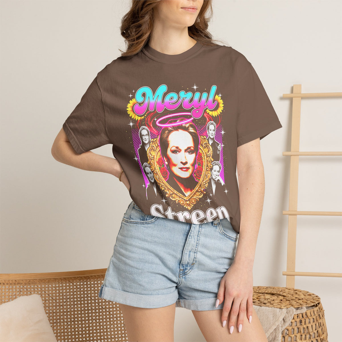 Meryl Streep Classic Tee | 90s Vintage | Actress Gift