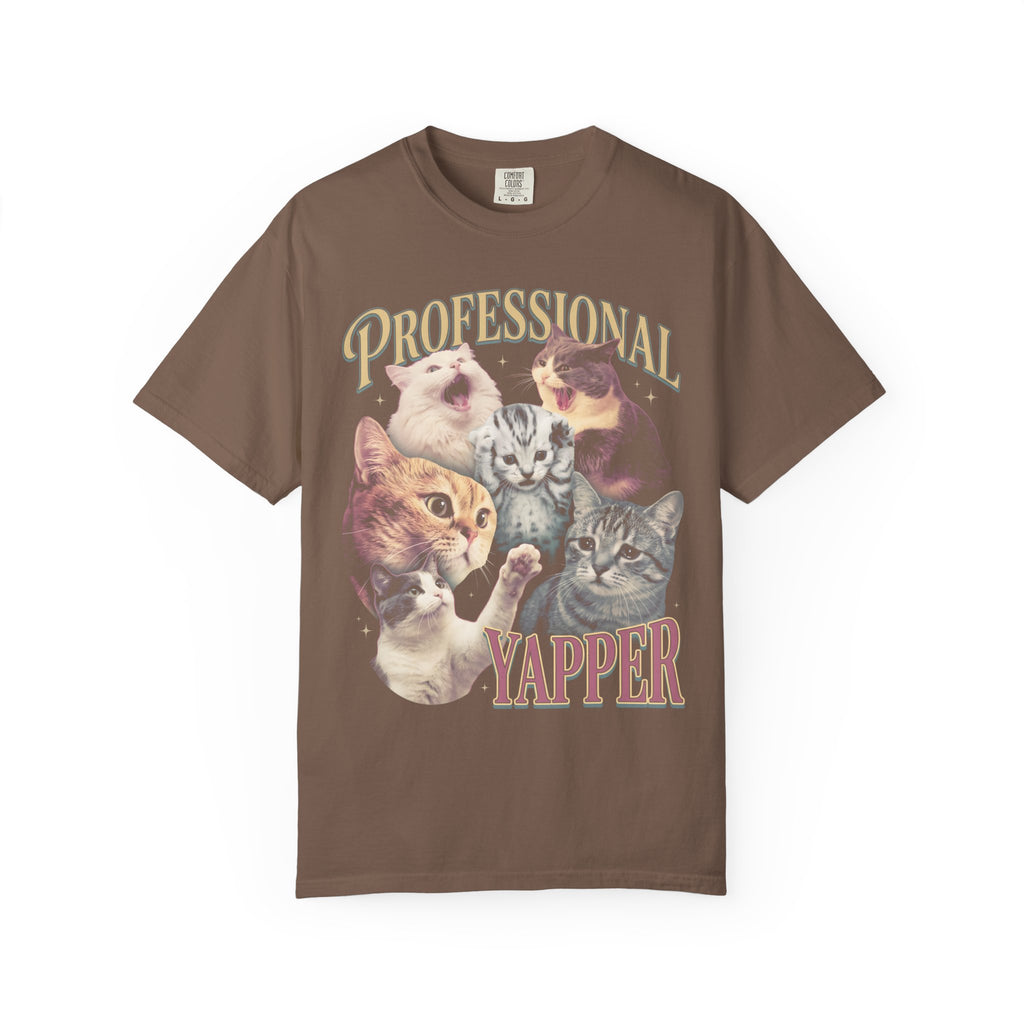 PROFESSIONAL YAPPER Classic Tee | Screaming Cat | Funny Meme