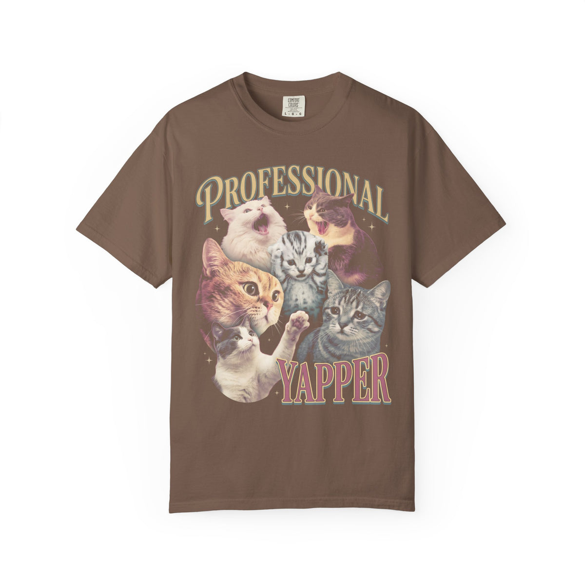 PROFESSIONAL YAPPER Classic Tee | Screaming Cat | Funny Meme