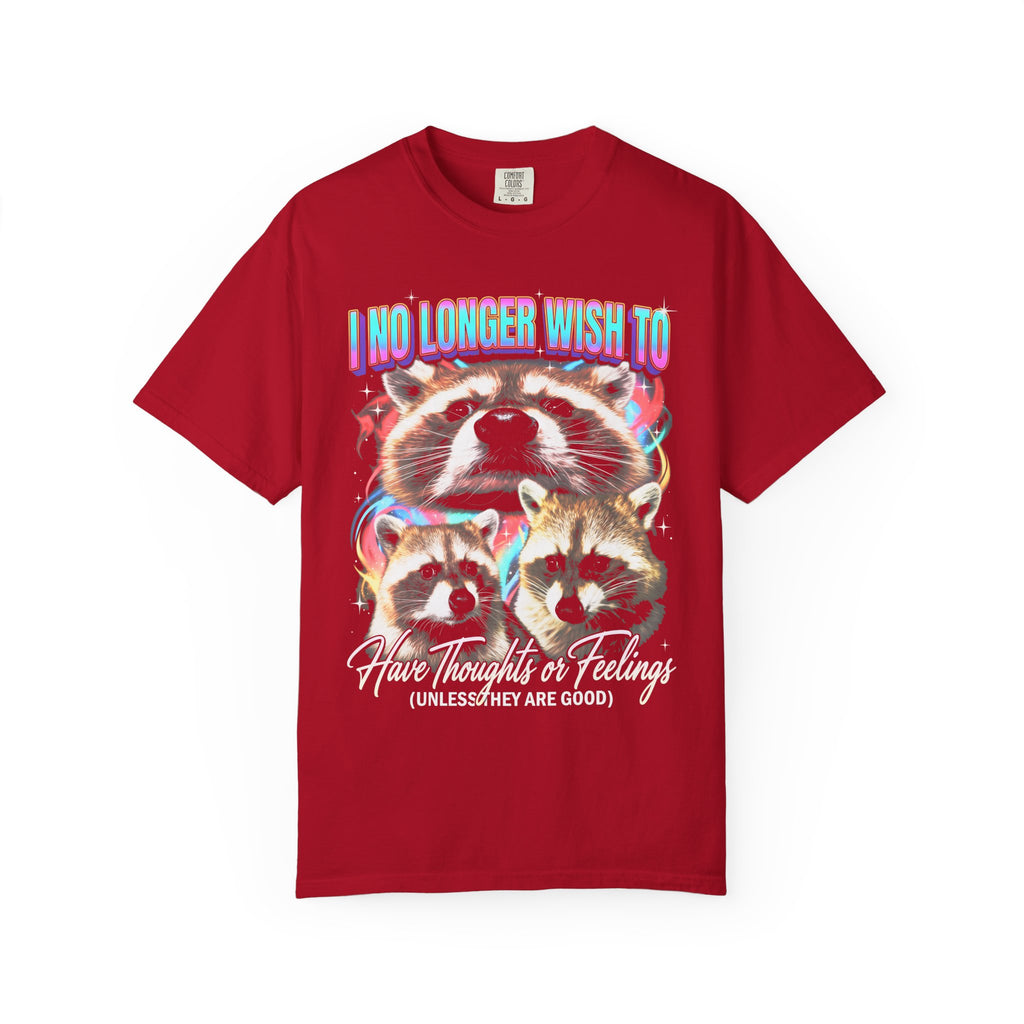 I No Longer Wish To Have Thoughts Classic Tee | Raccoon Meme