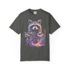 Cosmic Trio Raccoon Classic Tee | Galaxy Vortex | Psychedelic