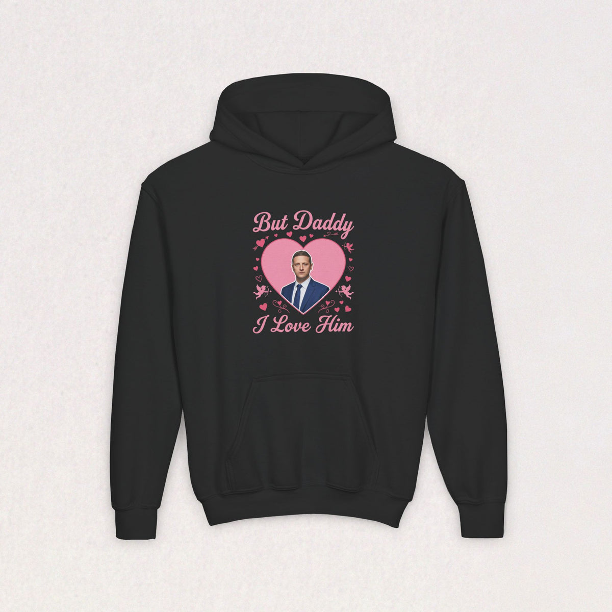 But Daddy I Love Him Tim Robinson Youth Hoodie | Funny Meme Hooded Sweatshirt