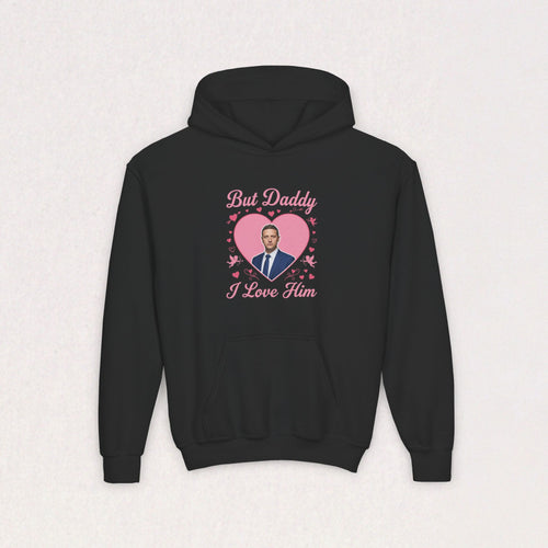But Daddy I Love Him Tim Robinson Youth Hoodie | Funny Meme Hooded Sweatshirt