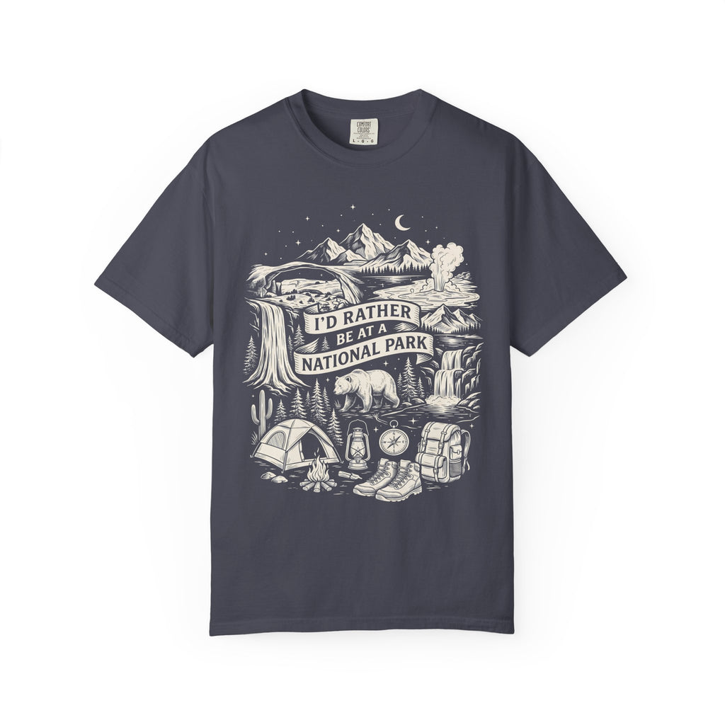 I'd Rather Be At A National Park Classic Tee | Hiking Bear Camping