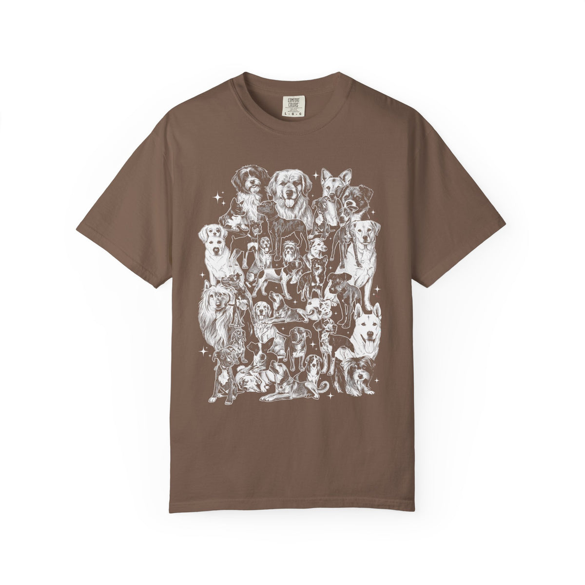 Retro Puppy Collage Classic Tee | 90s Vintage | Dog Gift