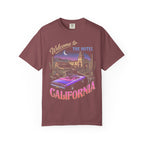 Hotel California Classic Tee | Retrowave Car | Vaporwave Art
