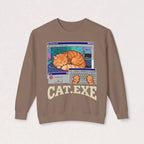 CAT.EXE Unisex Sweatshirt | Funny Computer Tech Cat Meme Pullover