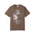 Cosmic Galaxy Cats Classic Tee | Celestial Moon | Space Nebula