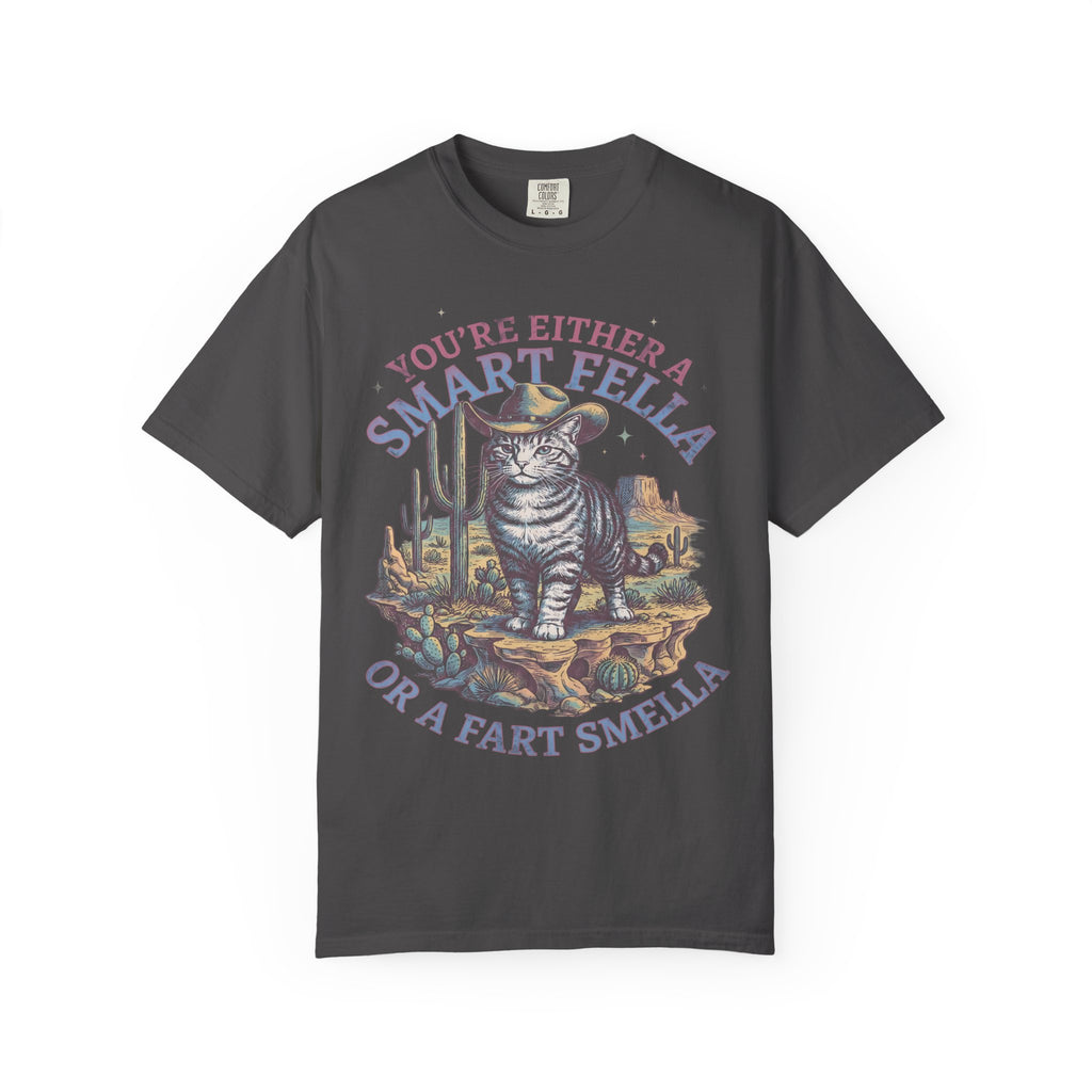 Smart Fella Fart Smella Classic Tee | Cowboy Cat | Desert Meme