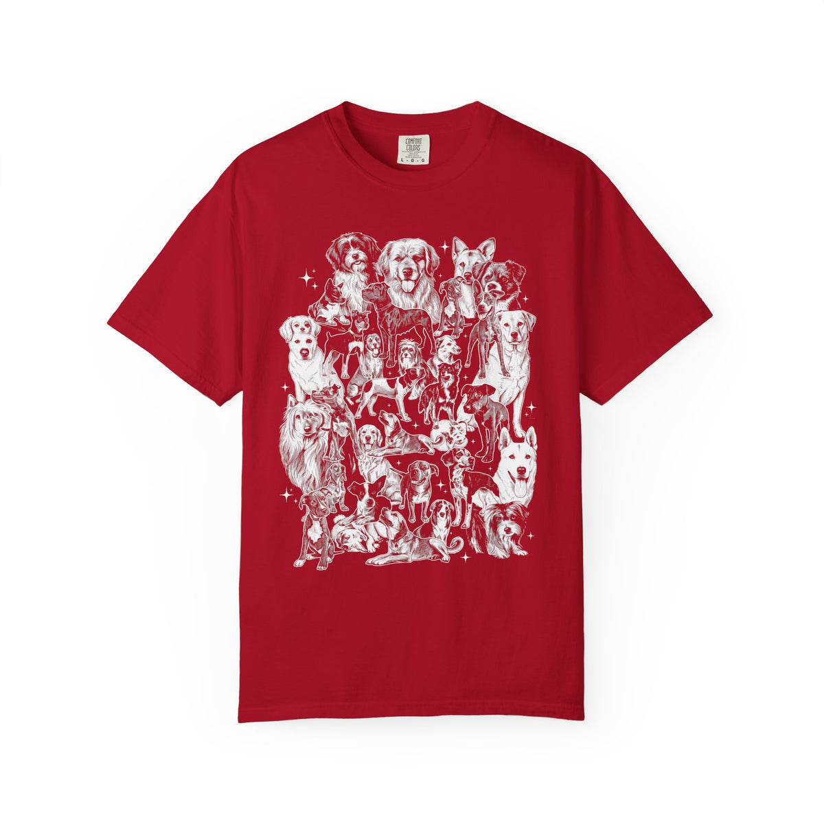 Retro Puppy Collage Classic Tee | 90s Vintage | Dog Gift