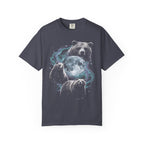 Three Grizzly Bears Classic Tee | Cosmic Full Moon Galaxy