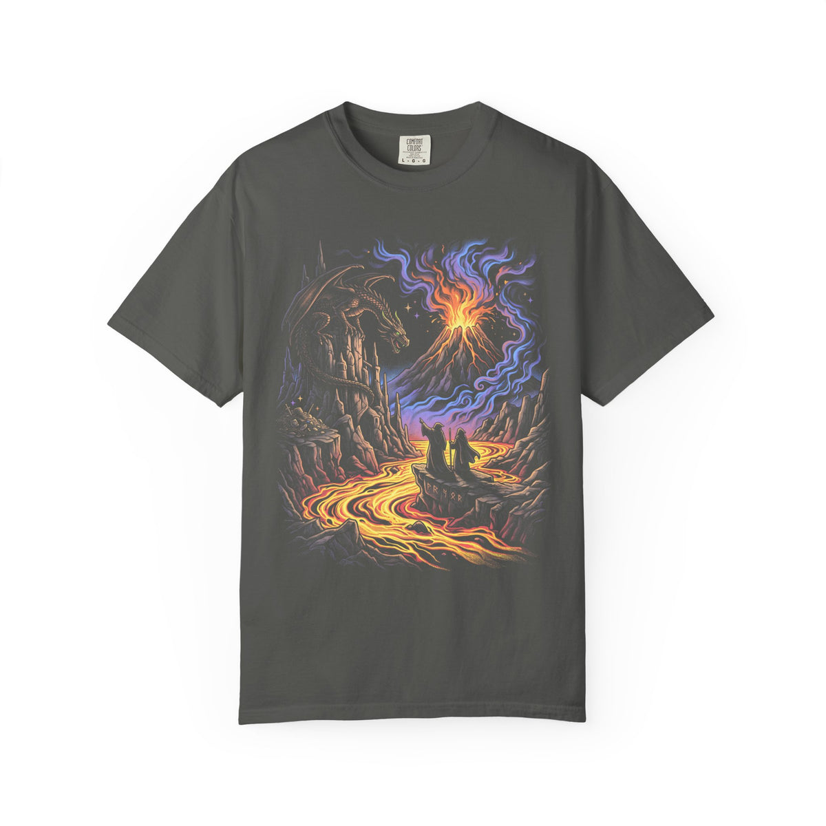 Dragon Wizards Classic Tee | Fantasy Adventure | Lava Ruins