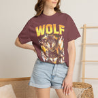 Wolf Lightning Classic Tee | Vintage 90s | Animal Lover Gift