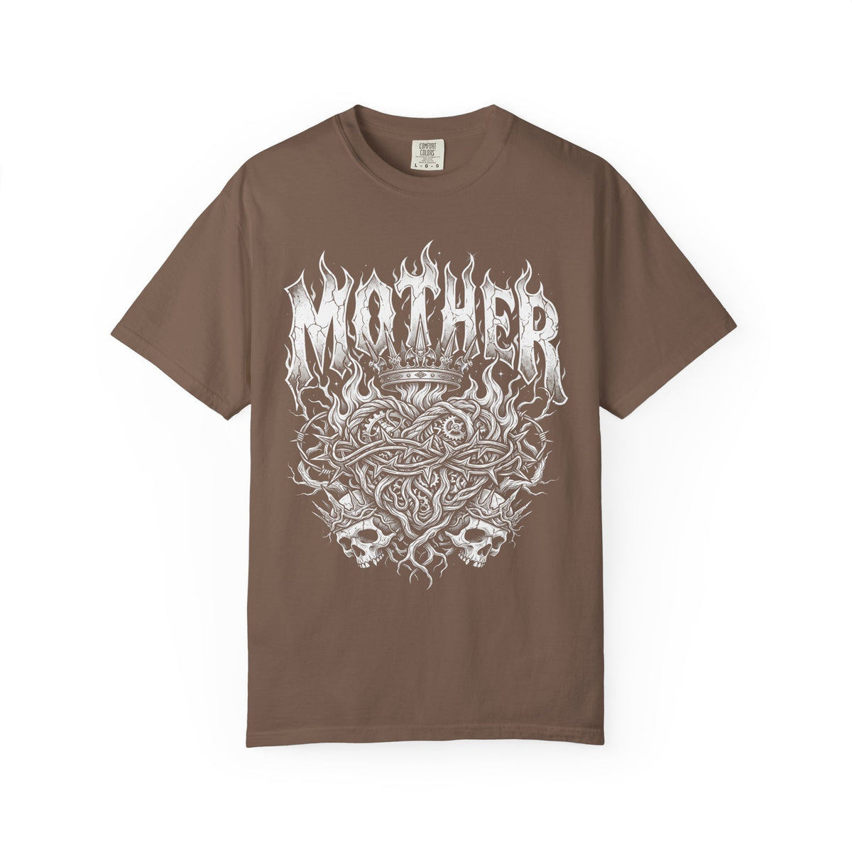 Mother Gothic Metal Classic Tee | Clockwork Heart | Skulls Flames