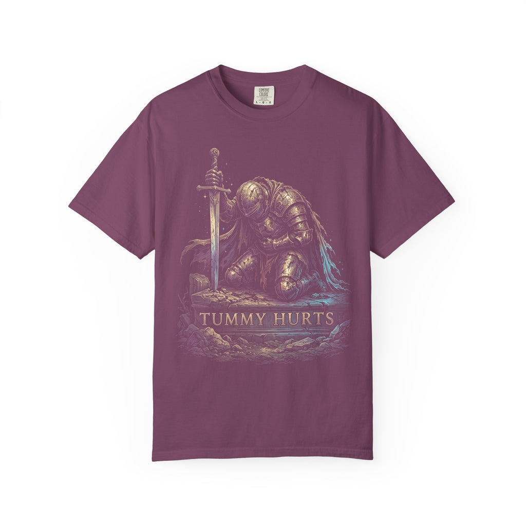 Tummy Hurts Classic Tee | Fantasy Knight | Iridescent Art