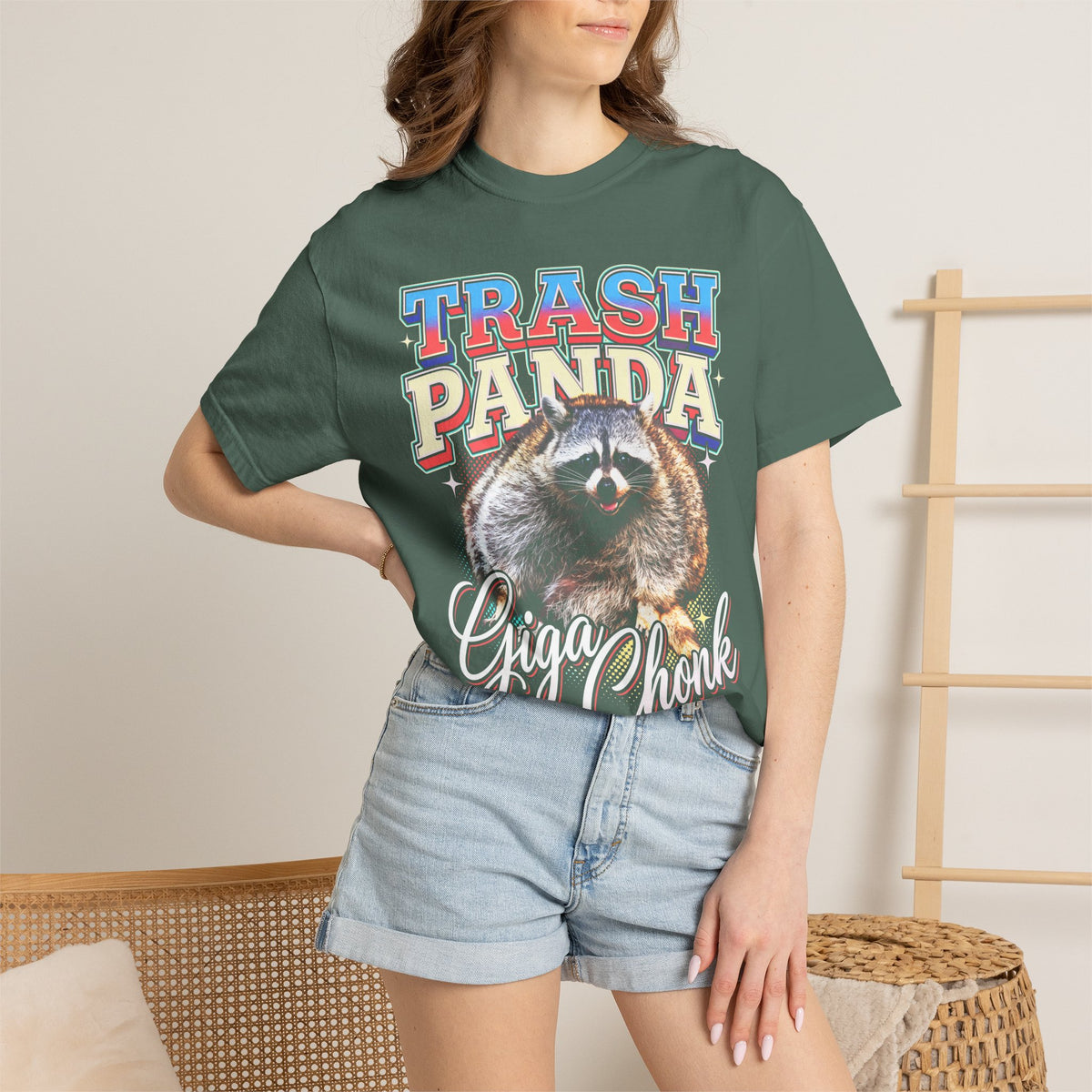 Trash Panda Giga Chonk Raccoon Classic Tee | Fat Animal Meme