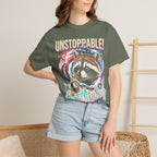Unstoppable Overthinking Raccoon Classic Tee | 90s Funny Gift
