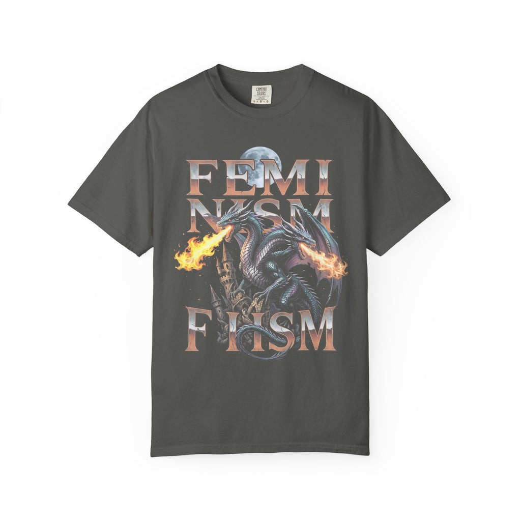 Feminism Two Headed Dragon Classic Tee | Fantasy Art | Power