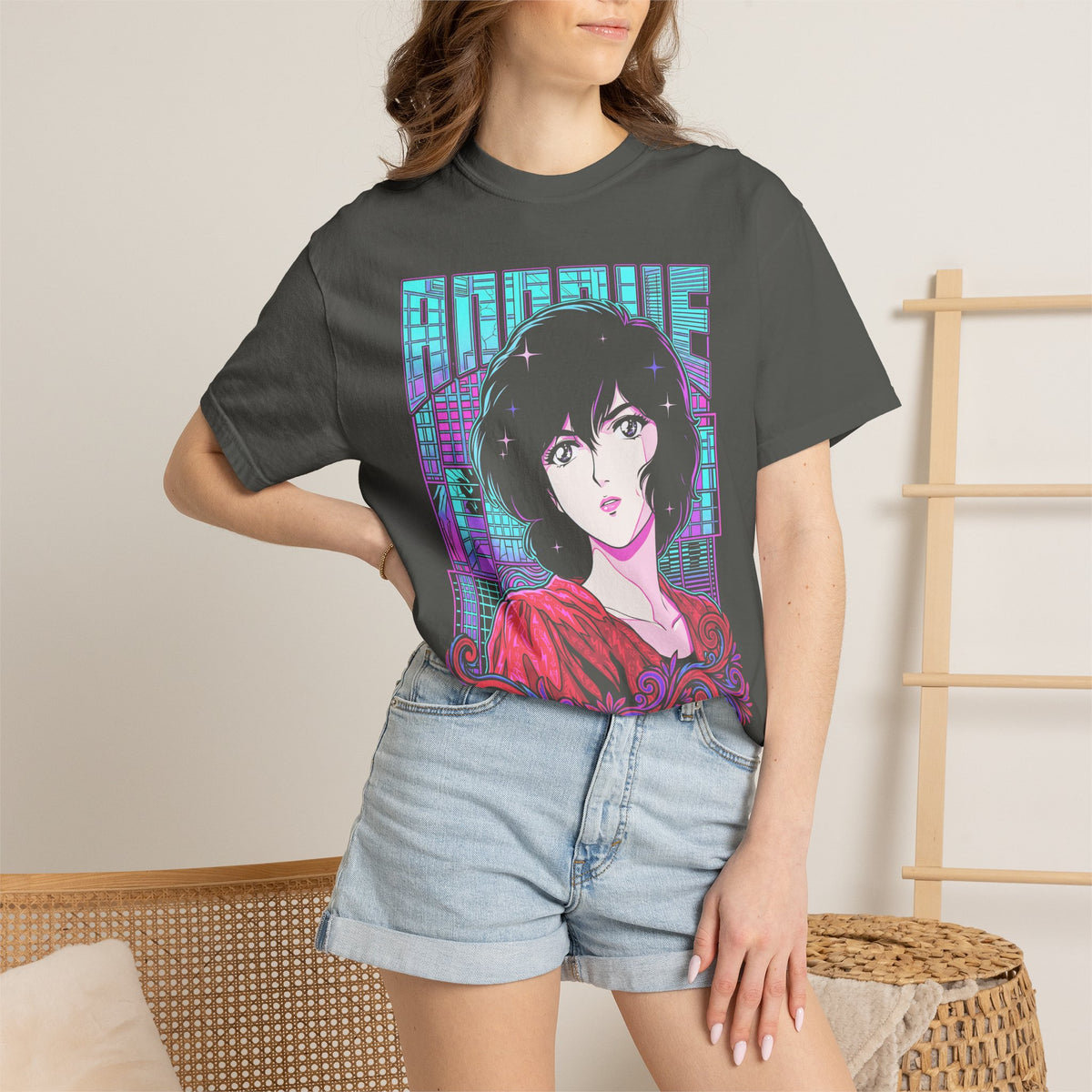 80s City Pop Girl Classic Tee | Anime Retro | Vintage Graphic