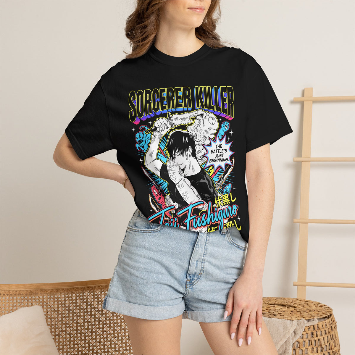 Sorcerer Killer T-Shirt - Magic Hunter Retro Anime Graphic Tee