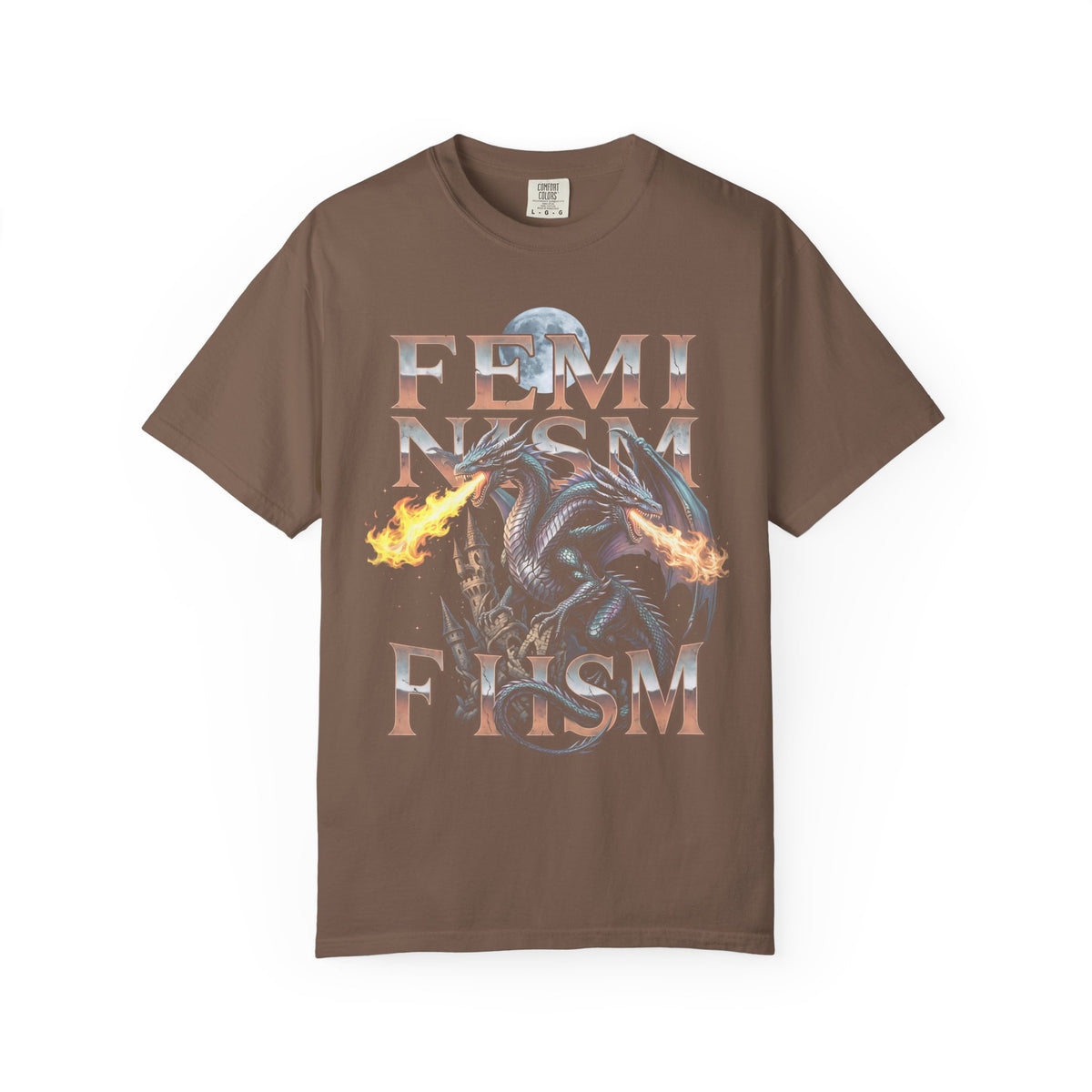 Feminism Two Headed Dragon Classic Tee | Fantasy Art | Power