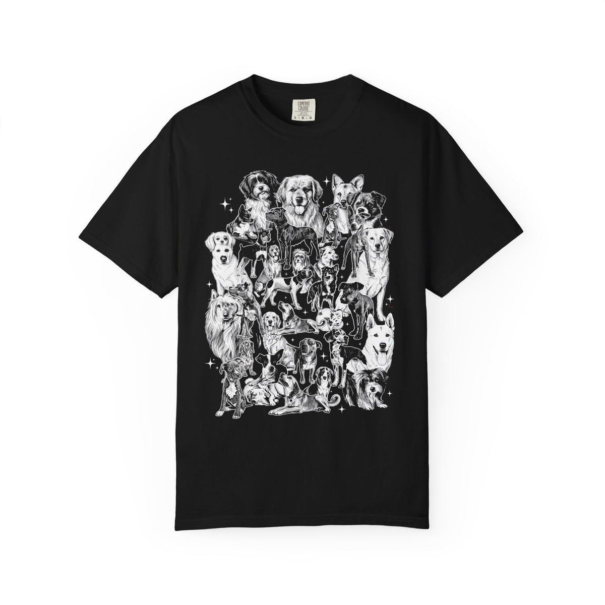 Retro Puppy Collage Classic Tee | 90s Vintage | Dog Gift