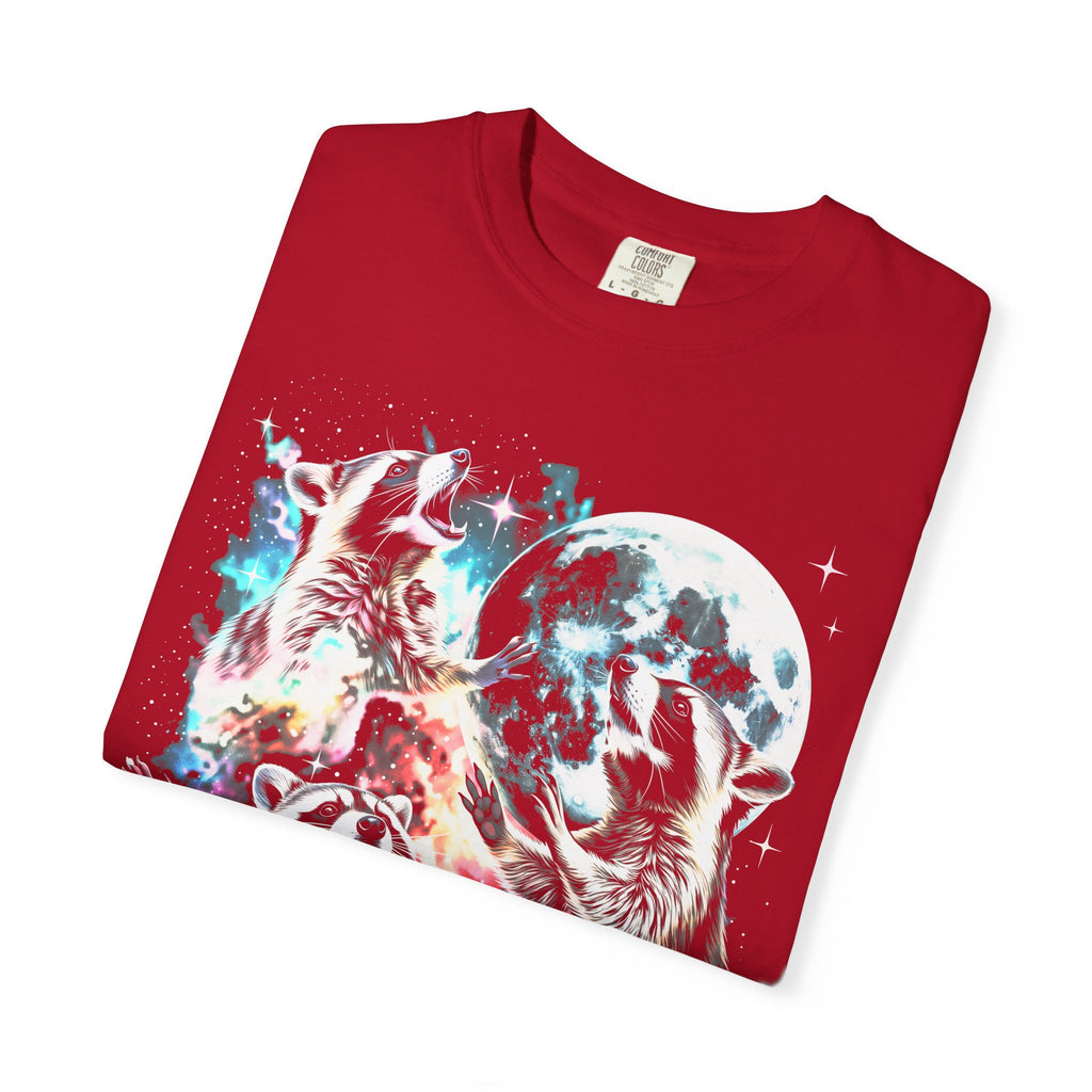 Space Raccoon Moon Classic Tee | Vintage Retro | Sci-Fi Gift