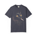 Nuit Black Cat Classic Tee | Edgy Vintage Art | Night Cigarette