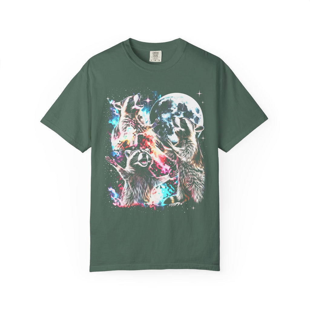 Space Raccoon Moon Classic Tee | Vintage Retro | Sci-Fi Gift