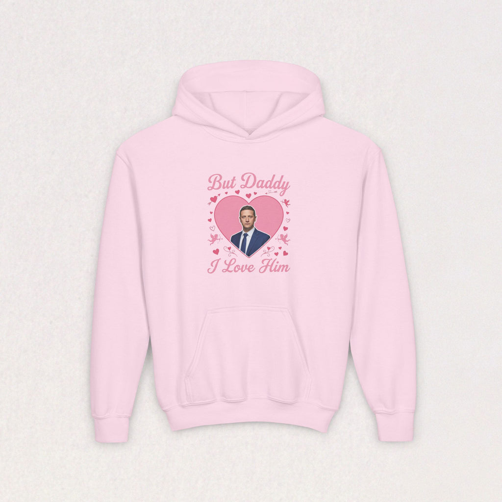 But Daddy I Love Him, Tim Robinson Youth Heavy Blend Hooded Sweatshirt