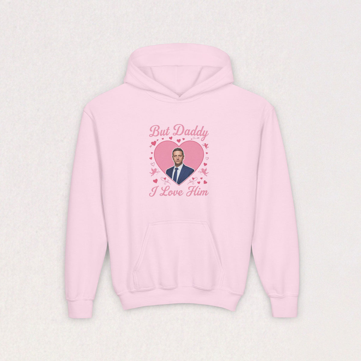 But Daddy I Love Him, Tim Robinson Youth Heavy Blend Hooded Sweatshirt