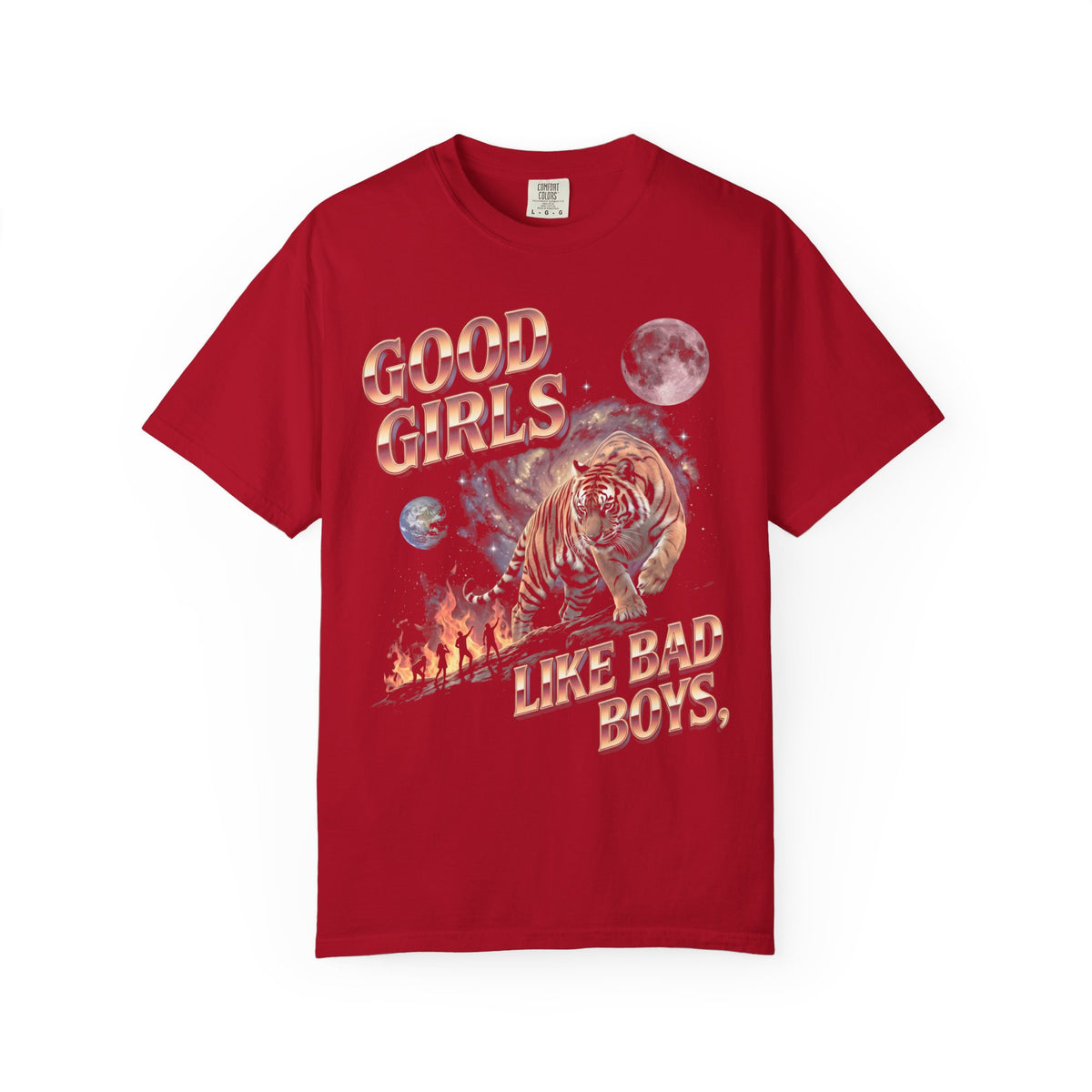Good Girls Like Bad Boys Classic Tee | 80s Chrome Tiger