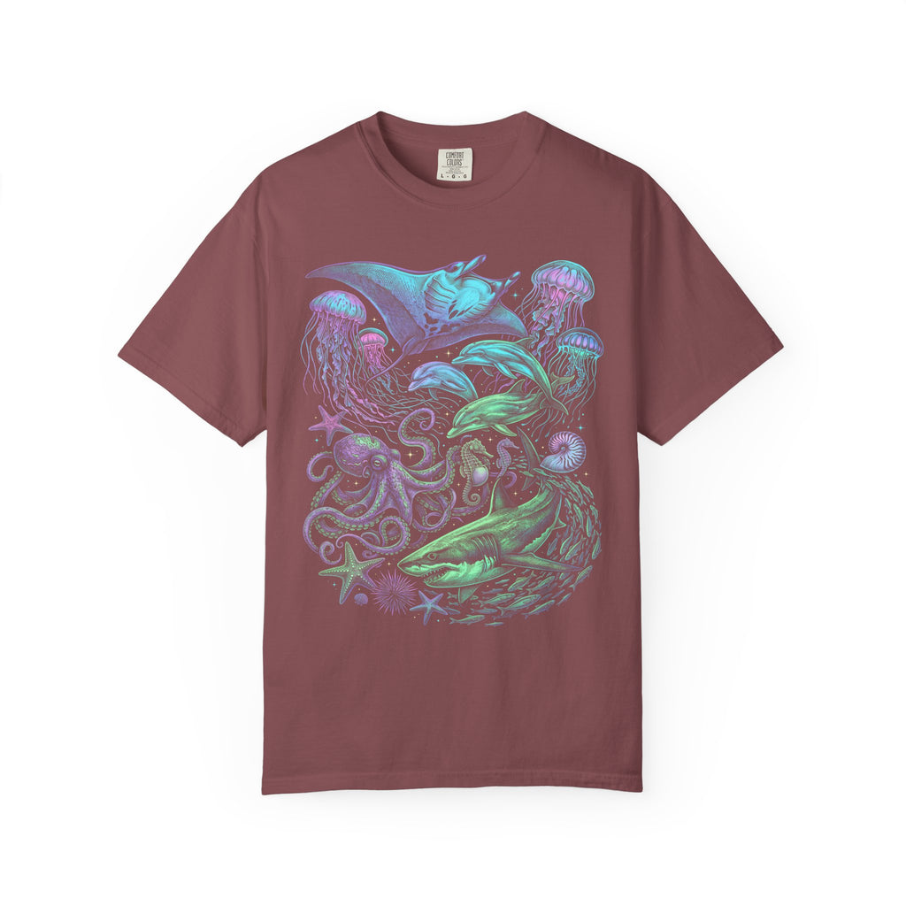 Deep Sea Ocean Creatures Classic Tee | Neon Vintage | Marine Life