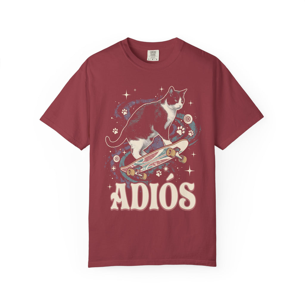 Adiós Tuxedo Cat Classic Tee | Space Feline | Cosmic Retro