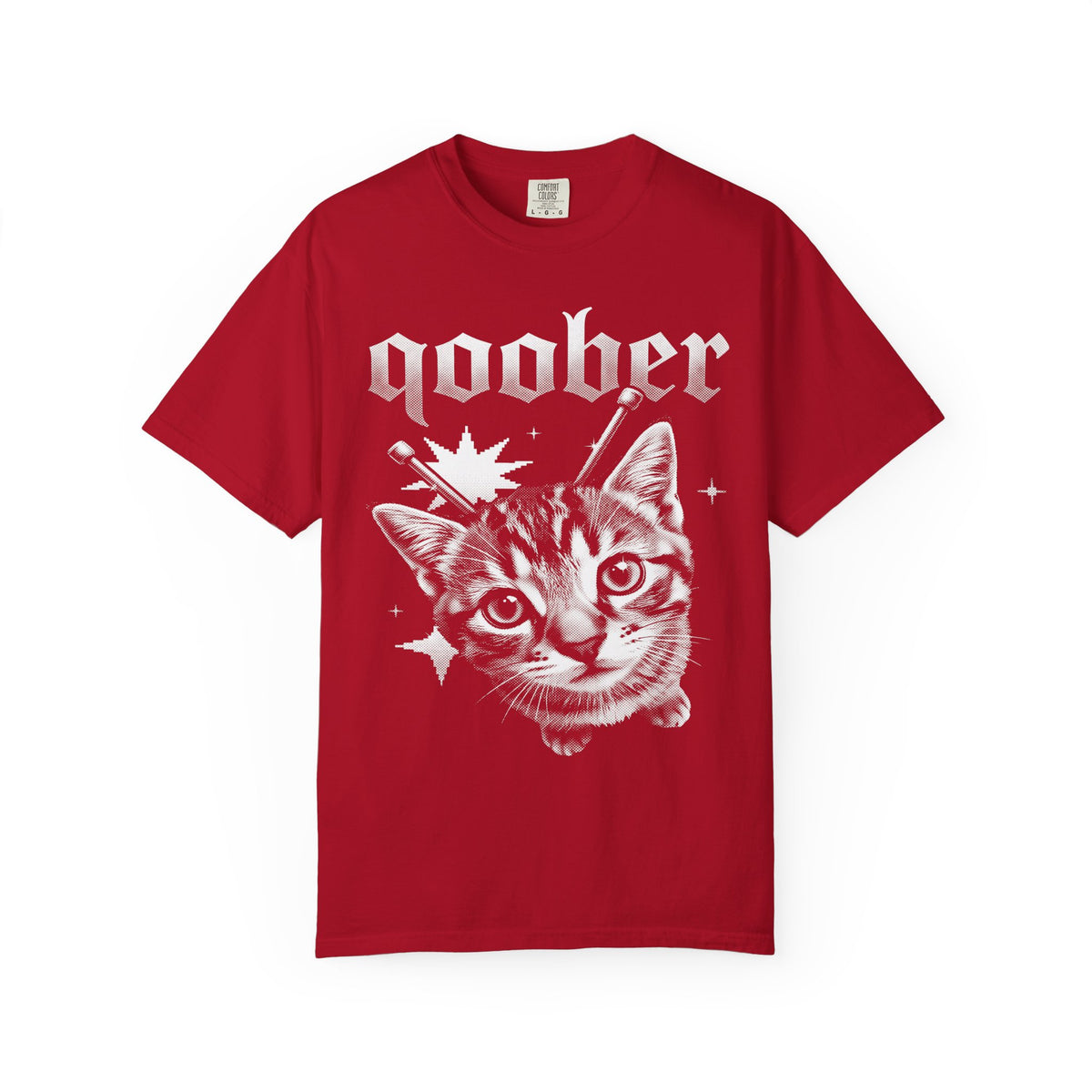 Qoober Gothic Cat Classic Tee | Metal Kitten | Punk Aesthetic