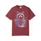 Cosmic Trio Raccoon Classic Tee | Galaxy Vortex | Psychedelic