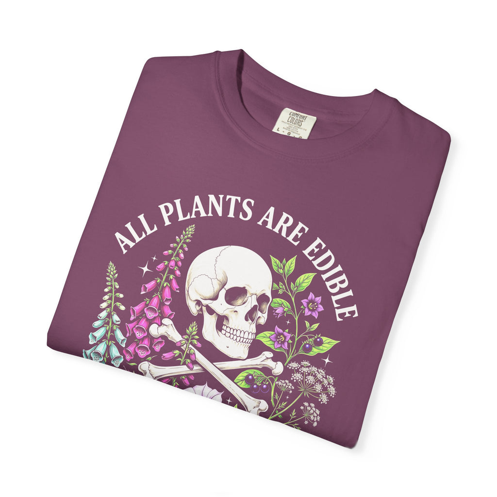 All Plants Are Edible Classic Tee | Vintage Skull | Botany Gift